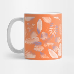 Orange hawaiian tropical pattern Mug